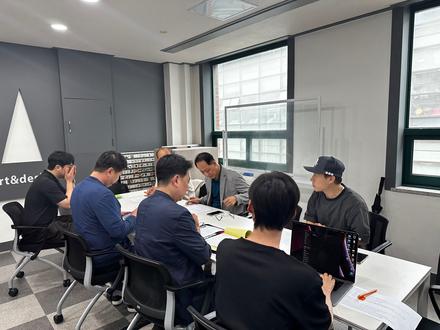 시각영상디자인과 교강사회의 진행